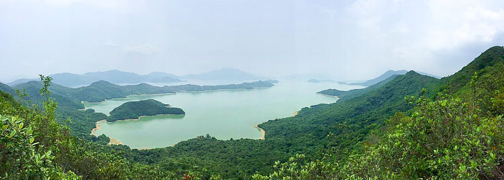築堤截海水建淡水湖
